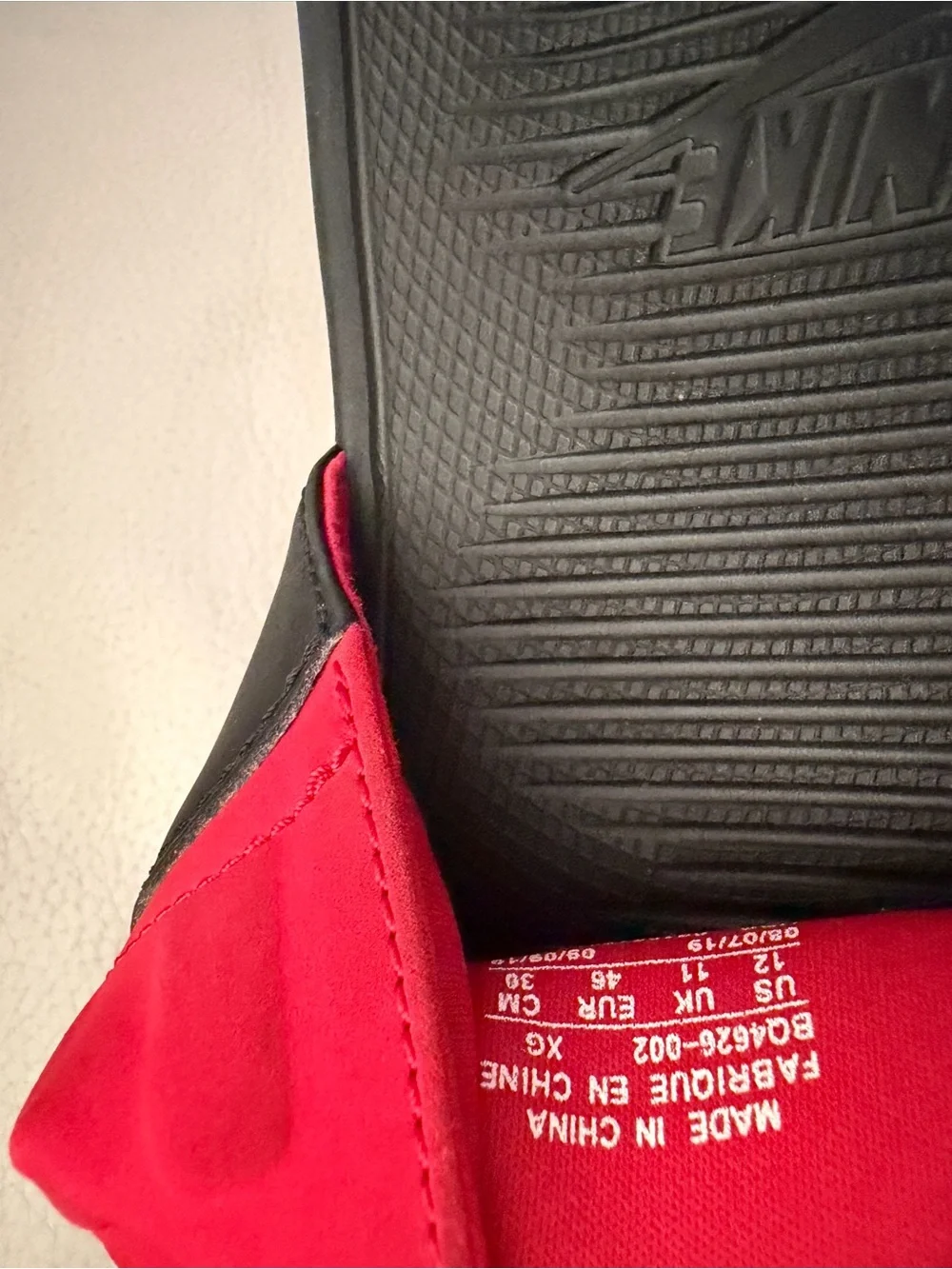 Nike Air slides flip flops size 12 men’s Red and Black Slide Sandals